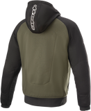 ALPINESTARS Chrome Hoodie - Black/Green - Medium 4200918-1681-M