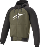 ALPINESTARS Chrome Hoodie - Black/Green - Small 4200918-1681-S