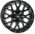 ITP Hurricane Wheel - Front/Rear - Black Machined - 18x6.5 - 4/156 - 4+2.5 (+10 mm) 1822516546B