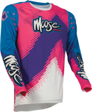 MOOSE RACING Agroid Jersey - Pink/Blue/Purple - XL 2910-6383