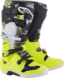 ALPINESTARS Limited Edition AMS Tech 7 Boots - Black/Yellow/White - US 8 2012014-158-8