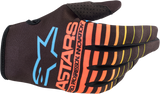 ALPINESTARS Youth Radar Gloves - Blue/Yellow/Coral - Small 3541822-1534-S