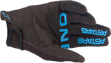 ALPINESTARS Youth Radar Gloves - Blue/Yellow/Coral - Large 3541822-1534-L