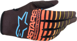 ALPINESTARS Radar Gloves - Blue/Yellow/Coral - Small 3561822-1534-S
