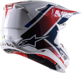 ALPINESTARS Supertech M10 Helmet - Meta 2 - MIPS® - White/Red/Blue - Medium 8300422-2378-MD