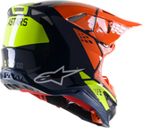 ALPINESTARS Supertech M8 Helmet - Factory - Blue/Orange/Yellow - Large 8302922-7445-LG