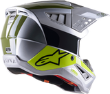 ALPINESTARS SM5 Helmet - Bond - Silver/Yellow/Green - XL 8303522-1956-XL