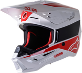 ALPINESTARS SM5 Helmet - Bond - White/Red - Large 8303522-2032-LG