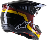 ALPINESTARS SM5 Helmet - Venture - Black/Bordeaux/Yellow/Glossy - XL 8305122-1358-XL