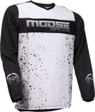 MOOSE RACING Qualifier Jersey - Black/White - Large 2910-6615