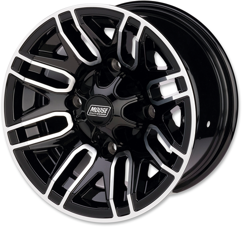 MOOSE UTILITY 112X Wheel - Rear - 12x8 - 4/110 - 4+4 - Black 112M128110GBMF4