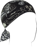 ZAN HEADGEAR Flydanna® Cotton - Biker Skull Z712