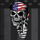ZAN HEADGEAR Flydanna® Cotton -  USA Gunskull Z711