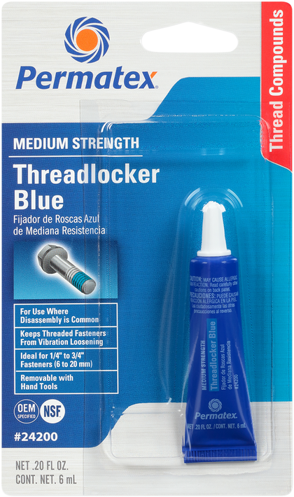 PERMATEX 242 Threadlocker - Blue - 0.2 U.S. fl oz. 24200