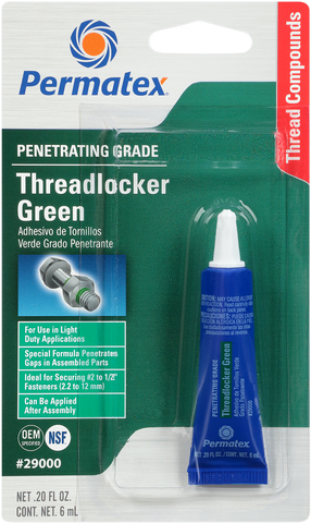 PERMATEX 290 Threadlocker - Green - 0.2 U.S. fl oz. 29000