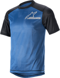 ALPINESTARS Alps 4.0 V2 Jersey - Short-Sleeve - Blue/Black/Silver - Medium 1765922-7318-MD