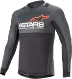 ALPINESTARS Drop 8.0 Jersey - Long-Sleeve -Black/Coral - 2XL 1766921-1793-2X