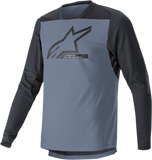 ALPINESTARS Drop 6.0 V2 Long-Sleeve Jersey - Blue/Gray - Small 1766422-9291-SM
