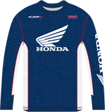 HONDA APPAREL Honda HRC Long-Sleeve T-Shirt - Navy/White - Large NP21S-M2482-L