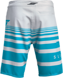 SLIPPERY Glide Board Shorts - Gray/Aqua - US 38 3230-0246