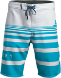 SLIPPERY Glide Board Shorts - Gray/Aqua - US 42 3230-0248