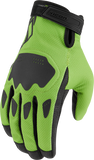 ICON Hooligan™ CE Gloves - Green - Large 3301-4368