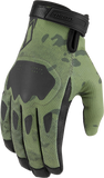 ICON Hooligan™ CE Gloves - Green Camo - Small 3301-4402
