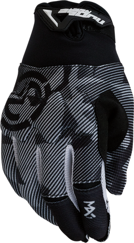 MOOSE RACING Youth MX1™ Gloves - Black/White - Medium 3332-1719