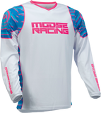 MOOSE RACING Qualifier Jersey - Blue/Pink - Medium 2910-6951