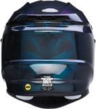 MOOSE RACING F.I. Helmet - Agroid Camo - MIPS? - Iridescent Blue - XS 0110-7752