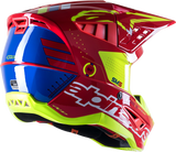 ALPINESTARS SM5 Helmet - Action - Red/White/Fluo Yellow - Small 8306122-3325-SM