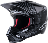 ALPINESTARS SM5 Helmet - Solar Flare - Gloss Black/Gray/Gold - Medium 8305822-1959-MD