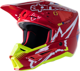 ALPINESTARS SM5 Helmet - Action - Red/White/Fluo Yellow - Large 8306122-3325-LG