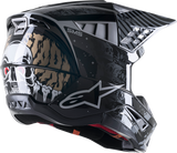 ALPINESTARS SM5 Helmet - Solar Flare - Gloss Black/Gray/Gold - Medium 8305822-1959-MD