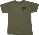MOOSE RACING Youth Salute T-Shirt - Olive - Medium 3032-3695