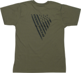 MOOSE RACING Youth Salute T-Shirt - Olive - XL 3032-3697