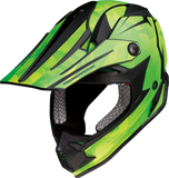 MOOSE RACING Youth F.I. Helmet - Agroid Camo - MIPS? - Yellow/Green - Medium 0111-1524