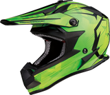 MOOSE RACING Youth F.I. Helmet - Agroid Camo - MIPS? - Yellow/Green - Large 0111-1525
