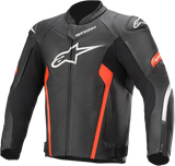 ALPINESTARS Faster v2 Leather Jacket - Black/Red - 56 3103521-1030-56