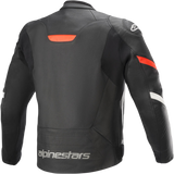ALPINESTARS Faster v2 Leather Jacket - Black/Red - 60 3103521-1030-60