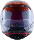 ALPINESTARS Supertech M10 Helmet - Daytona - MIPS - Haze Gray/Orange Fluo/Rhodamine - Small 8302423-9243-SM
