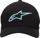 ALPINESTARS Ageless Curve Hat - Black/Light Aqua - L/XL 1017810101177LX