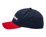 ALPINESTARS Linear Hat - Navy/Red - Small/ Medium 1230810057030SM