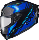 Exo R420 Full Face Helmet Seismic Blue Sm