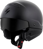 Covert Open Face Helmet Matte Black Sm