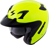 Exo Ct220 Open Face Helmet Neon Lg