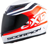 Exo R2000 Full Face Helmet Fortis White/Orange Sm