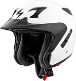 Exo Ct220 Open Face Helmet Gloss White 3x