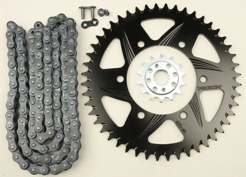 Sprocket/Chain Kit Stl/Alu 14/48t Blk Sx3 520 108l Blk