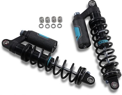 LEGEND SUSPENSION REVO ARC Piggyback Shocks - Heavy Duty - Black - 14" - '04+ Sportster 1310-1897